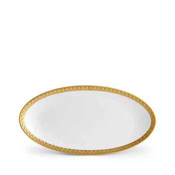 L'Objet Neptune Oval Platter - Small - Gold 14"L x 7"W