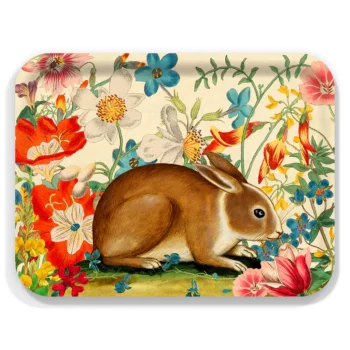 Caskata Bunny Maximus Large Rectangular Birchwood Tray
