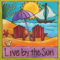 Sticks "Beach Bums" Wall Plaque - 6x6
