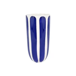 Vietri Viva Garden Tulip Tall Cachepot Cobalt 10.5"H x 5.25"W
