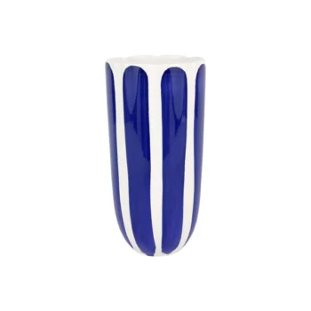 Vietri Viva Garden Tulip Tall Cachepot Cobalt 10.5"H x 5.25"W