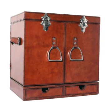 Vagabond House Equestrian Leather Stirrup Handle Bar Case - Image 4