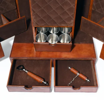 Vagabond House Equestrian Leather Stirrup Handle Bar Case - Image 2