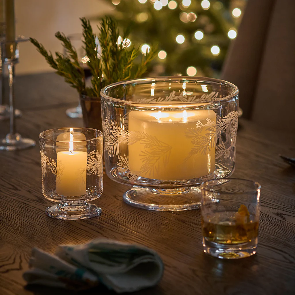 Simon Pearce Engraved Pine Nantucket Hurricane - Image 2