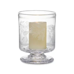 Simon Pearce Engraved Pine Nantucket Hurricane