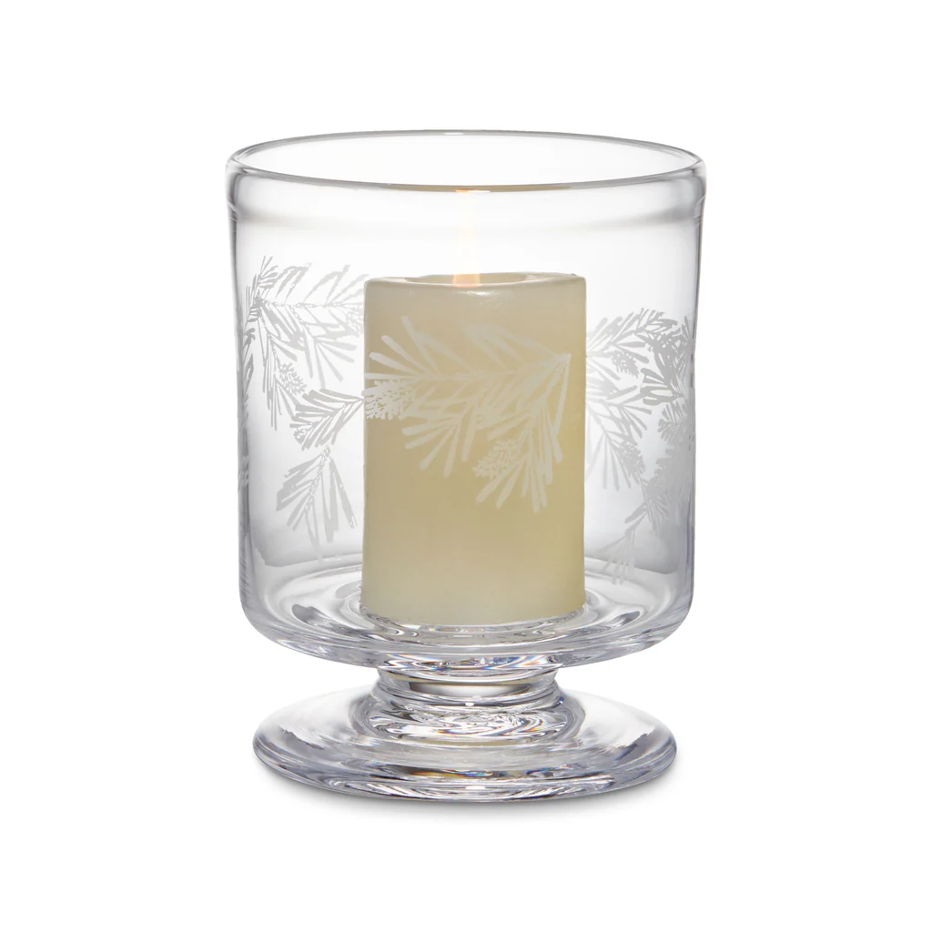 Simon Pearce Engraved Pine Nantucket Hurricane