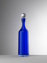 Mario Luca Giusti Bona Blue Decanter with Stopper 12"H