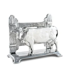 Arthur Court Cow Napkin Holder 6.25"L x 3.25"W x 5.25"T